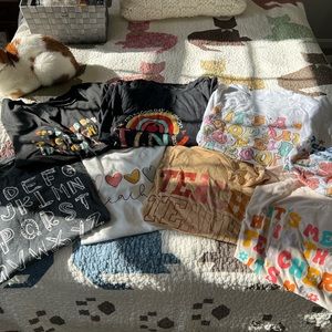 Lot of teacher tee shirts